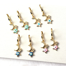 Chic and Creative Star Moon Earrings for Women - Exquisite Quality Fashion Jewelry