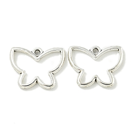 Tibetan Style Alloy Pendants, Lead Free & Cadmium Free, Butterfly Charms