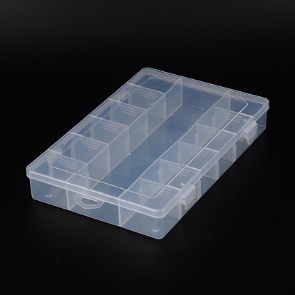 Plastic Bead Containers, 13 Compartments, Dividers are moveable