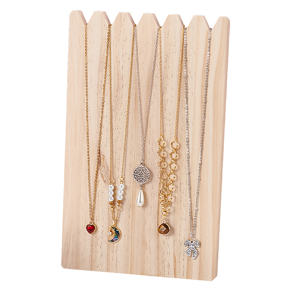 Деревянные подставки для ожерелий, Браслеты, прямоугольные