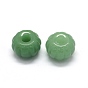Perles naturelles en aventurine verte, Perles avec un grand trou   , citrouille