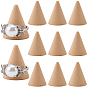 Wooden Ring Displays, Cone Shaped Finger Ring Display Stands