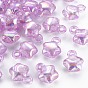 Transparent Crackle Acrylic Pendants, AB Color, Star