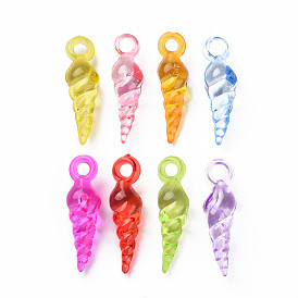 Прозрачные акриловые подвески, раковина