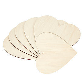Wooden Ornaments, for Party Gift Home Decoration, Heart