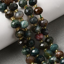 Природного индийского агата бисер нитей, граненый бисер, с бисером