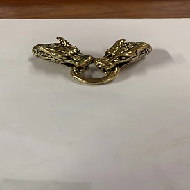 304 bagues à ressort en acier inoxydable, o bagues, avec deux fermoirs pour cordon, tête de dragon