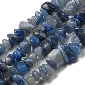 Natural Blue Aventurine Chip Beads Strands