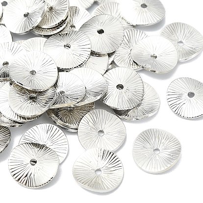 Perles d'espacement en laiton shegrace, plat rond, sans cadmium et sans nickel et sans plomb