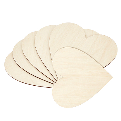 Wooden Ornaments, for Party Gift Home Decoration, Heart