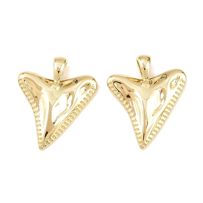 Латунные подвески, сердце прелести, долговечный, стойки покрытие, без свинца и без кадмия