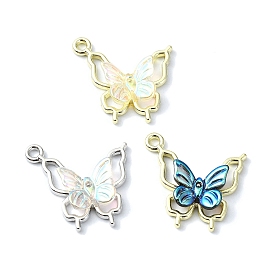 Alloy with Acrylic Pendants, Butterfly
