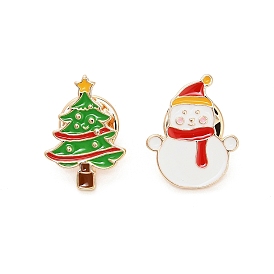 Рождественские эмалевые булавки, задние части булавок из сплава для одежды