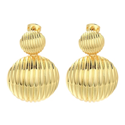 Серьги-гвоздики из латуни с реечным покрытием, долговечный, без кадмия и без свинца, полукруглый