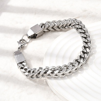 201 нержавеющей стали Снаряженная цепи браслеты для мужчин
