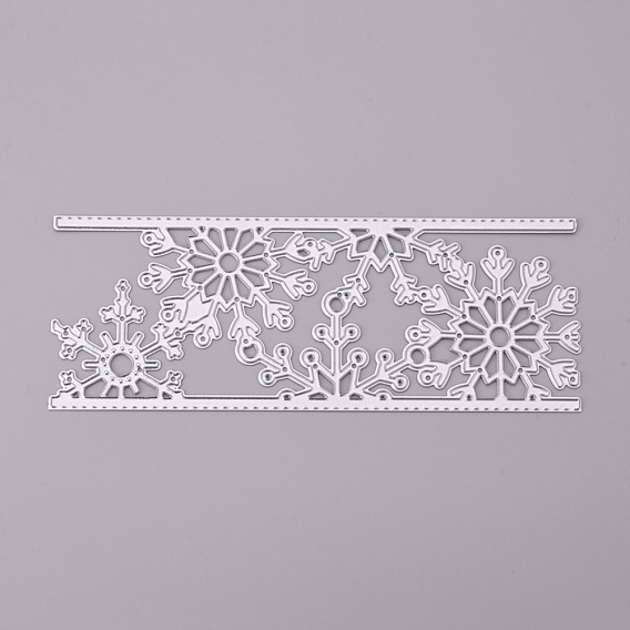Snowflake Frame Carbon Steel Cutting Dies Stencils, for DIY Scrapbooking/Photo Album, Decorative Embossing DIY Paper Card, for Christmas