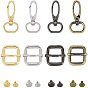 Alloy Swivel Lobster Claw Clasps, Swivel Snap Hook, Iron Adjuster Slides Buckles, Roller Pin Buckles Slider Strap Adjuster, for DIY Belt Accessories
