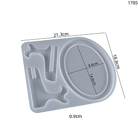 Овальная фоторамка с подставкой силиконовые формы, для уф-смолы, изготовление изделий из эпоксидной смолы