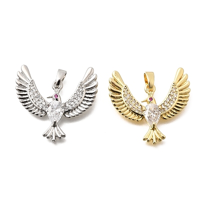 Латуни циркония кубической подвески, амулеты птиц, долговечный