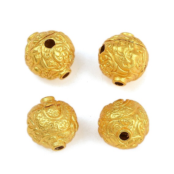 Латунные бусины, долговечный, стойки покрытие, круглые