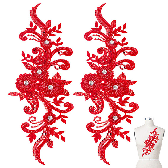 Вышивка цветов, пришивание цветочных аппликаций, со стразами и бисером, украшение для свадебного платья своими руками, Cheongsam