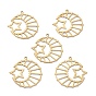 Brass Pendants, DIY Accessories, for Bracelets, Earrings, Necklaces, Moon & Star