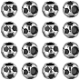 30Pcs Large Hole Football/Soccer Ball Alloy Enamel European Beads, Sports Beads