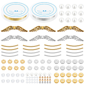 Набор для изготовления браслетов из бисера chgcraft, в том числе латунные и сплавные, пластиковые и акриловые бусины, медный провод