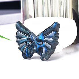 Резные фигурки бабочек из натурального лабрадорита, статуи для украшения рабочего стола для домашнего офиса