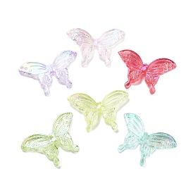Transparent Acrylic Beads, Butterfly