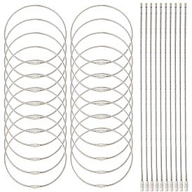 30шт. брелоки из нержавеющей стали, брелоки для улицы, подвесные багажные бирки и держатели идентификационных бирок, кольцо