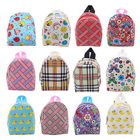 Casual Mini Cloth Doll Backpack, with Zipper, for 18 inch American Girls Accessory Bag