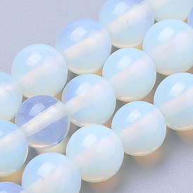 Perles opalite brins, ronde