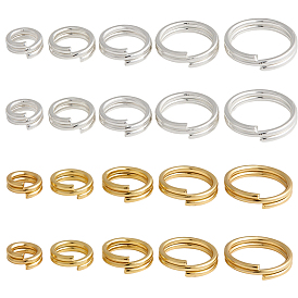 100шт. латунные разрезные кольца, круглые кольца, 2 контур, долговечный