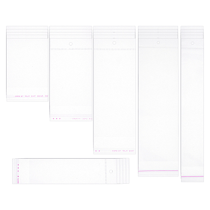 300Pcs 6 Styles OPP Cellophane Bags, Rectangle