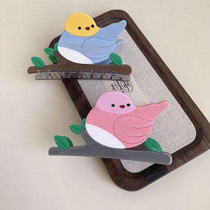 Заколки для волос с когтями из ацетата целлюлозы (смола), птица, аксессуары для волос для девочек или женщин