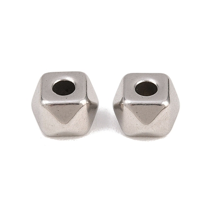 304 Stainless Steel Charms, Cube Charms