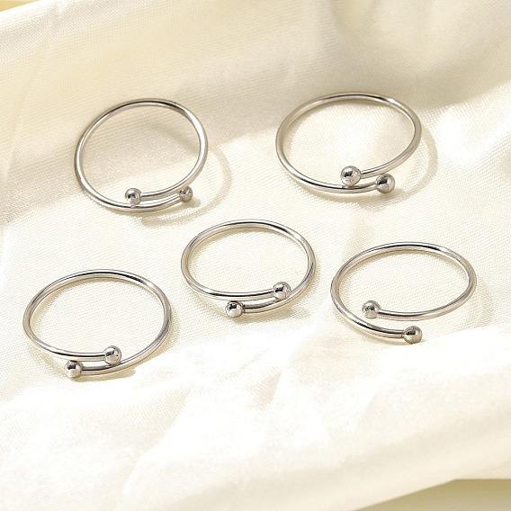 304 открытые манжеты из нержавеющей стали для женщин