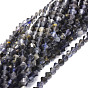 Natural Iolite Beads Strands, Faceted, Bicone