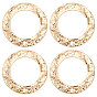 30 шт. латунные подвески для разъемов, долговечный, без никеля , , кольцевые звенья