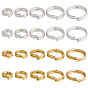 100шт. латунные разрезные кольца, круглые кольца, 2 контур, долговечный