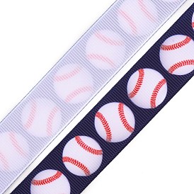 Cintas de poliéster de transferencia de calor con patrón de béisbol, piso