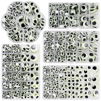 Полукруглые светящиеся пластиковые кабошоны с покачивающимися глазами, светится в темноте, для изготовления кукольных игрушек своими руками изготовление плюшевых животных