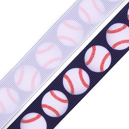 Cintas de poliéster de transferencia de calor con patrón de béisbol, piso
