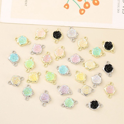 Alloy Resin Connector Charms, Flower Links
