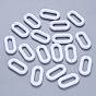 Opaque Acrylic Linking Rings, Quick Link Connectors, For Jewelry Cable Chains Making, Oval
