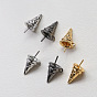 Brass Head Pins with Loop, for Ghost Witch Baroque Pearl Making, Ice Cream Cone