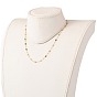 Fabrication de collier de chaînes de perles faites à la main en agate naturelle, avec épingles à œil en laiton et fermoirs à ressort, colonne
