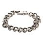 304 Stainless Steel Snake Pattern Curb Chain Bracelets