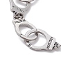 Alloy Handcuff with Freedom Link Chain Necklaces for Men Women
